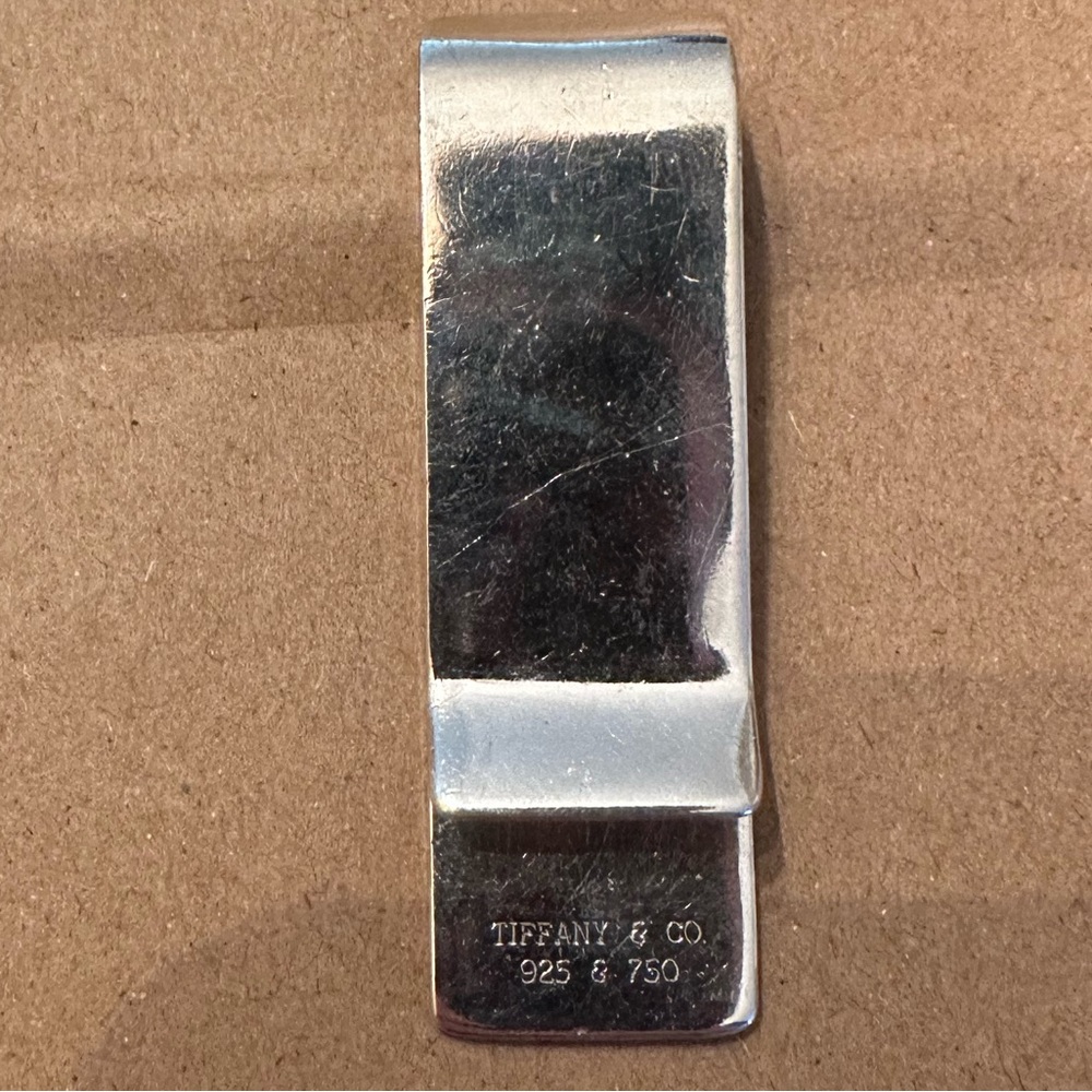 Tiffany & Co. 18k Gold and SterlingSilver Money Clip - Picture 2 of 5